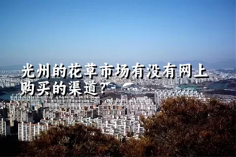 光州的花草市场有没有网上购买的渠道？