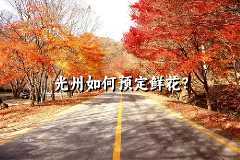 光州如何预定鲜花？