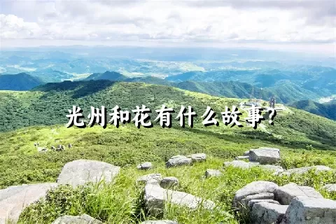 光州和花有什么故事？