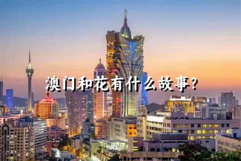 澳门和花有什么故事？