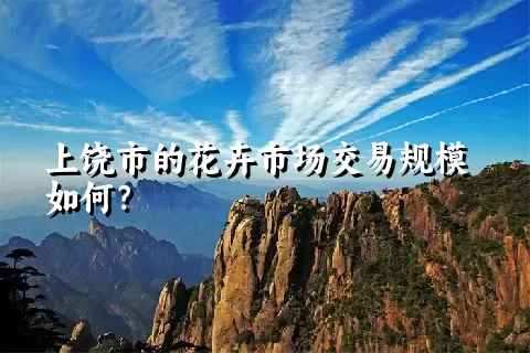 上饶市的花卉市场交易规模如何？