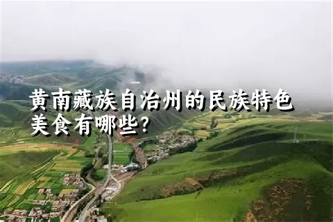 黄南藏族自治州的民族特色美食有哪些？