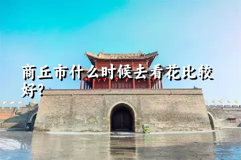 商丘市什么时候去看花比较好？