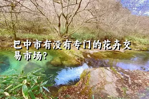 巴中市有没有专门的花卉交易市场？