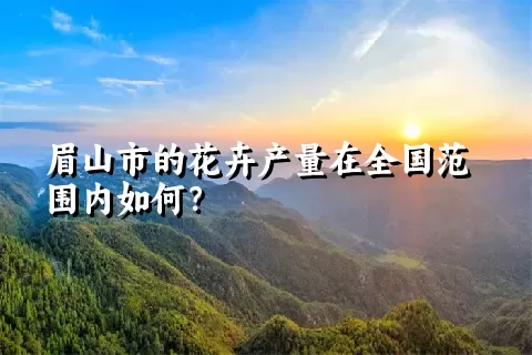 眉山市的花卉产量在全国范围内如何？