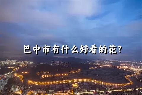 巴中市有什么好看的花？