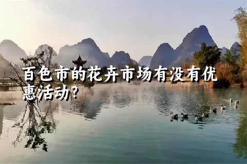 百色市的花卉市场有没有优惠活动？