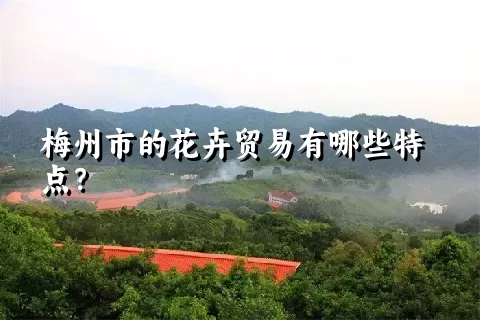 梅州市的花卉贸易有哪些特点？