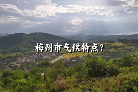 梅州市气候特点？