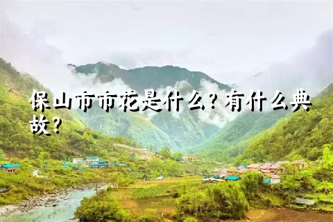 保山市市花是什么？有什么典故？