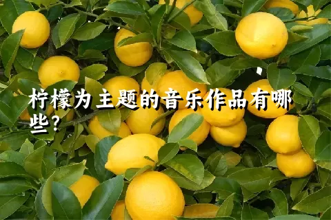 柠檬为主题的音乐作品有哪些？