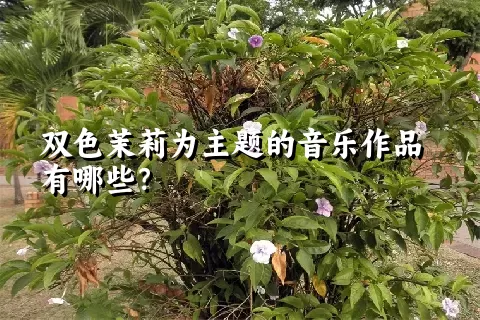 双色茉莉为主题的音乐作品有哪些？