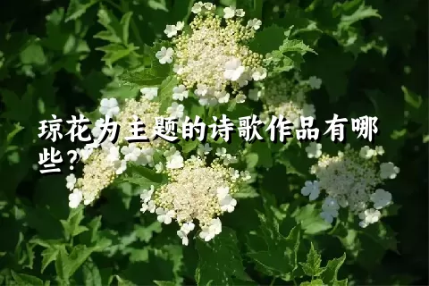 琼花为主题的诗歌作品有哪些？