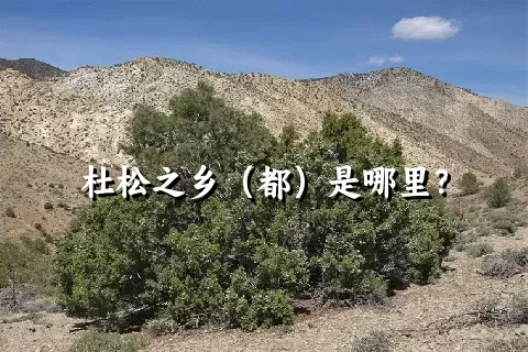 杜松之乡（都）是哪里？