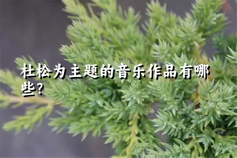 杜松为主题的音乐作品有哪些？