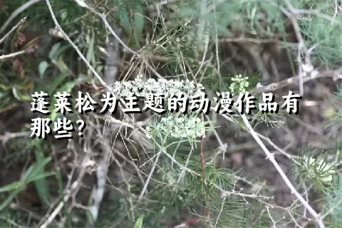 蓬莱松为主题的动漫作品有那些？