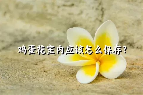 鸡蛋花室内应该怎么保存？