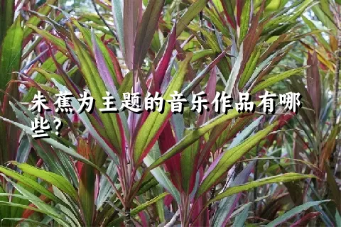 朱蕉为主题的音乐作品有哪些？