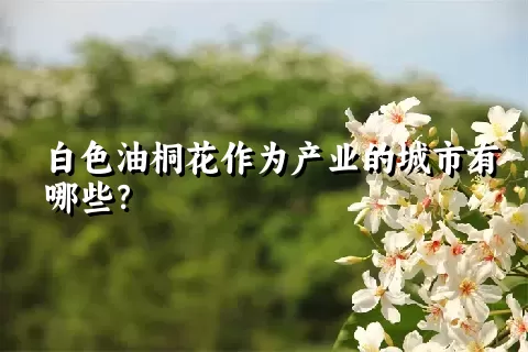 白色油桐花作为产业的城市有哪些？