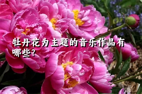 牡丹花为主题的音乐作品有哪些？