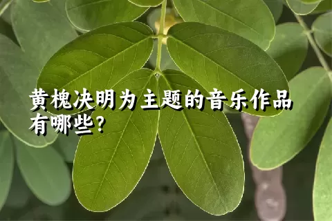 黄槐决明为主题的音乐作品有哪些？