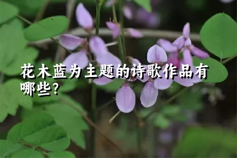 花木蓝为主题的诗歌作品有哪些？