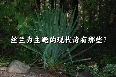 丝兰为主题的现代诗有那些？