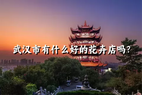 武汉市有什么好的花卉店吗？