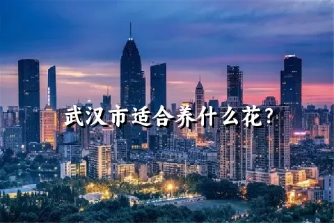 武汉市适合养什么花？