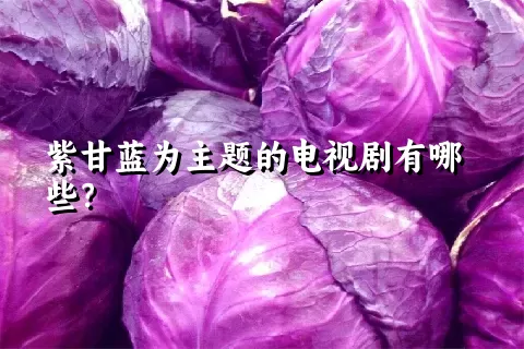 紫甘蓝为主题的电视剧有哪些？