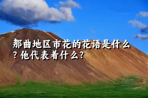 那曲地区市花的花语是什么？他代表着什么？