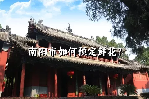 南阳市如何预定鲜花？