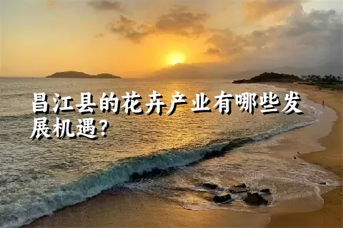 昌江县的花卉产业有哪些发展机遇？