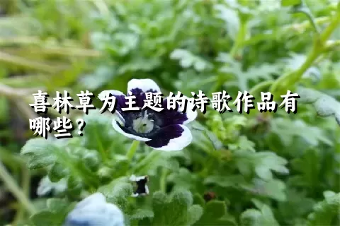 喜林草为主题的诗歌作品有哪些？