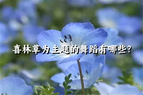 喜林草为主题的舞蹈有哪些？