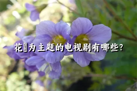 花荵为主题的电视剧有哪些？