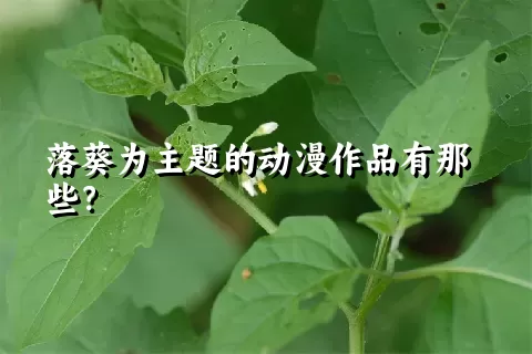 落葵为主题的动漫作品有那些？