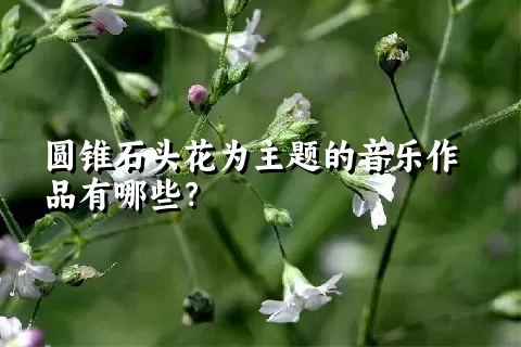 圆锥石头花为主题的音乐作品有哪些？