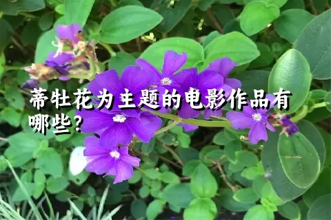 蒂牡花为主题的电影作品有哪些？