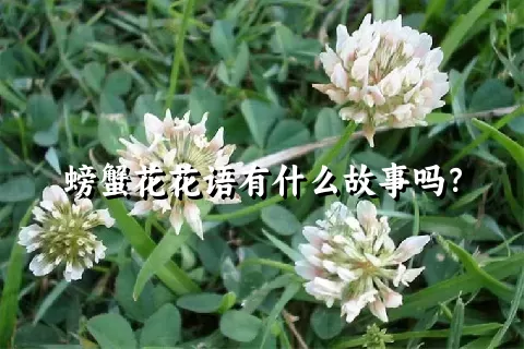 螃蟹花花语有什么故事吗？