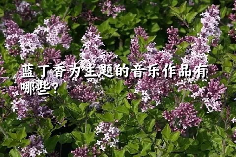 蓝丁香为主题的音乐作品有哪些？