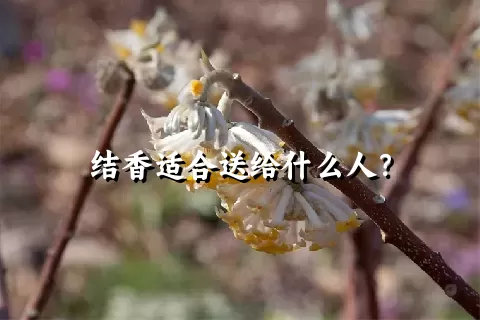 结香适合送给什么人？