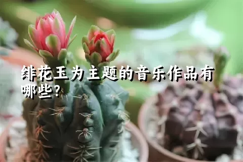 绯花玉为主题的音乐作品有哪些？