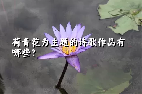 荷青花为主题的诗歌作品有哪些？