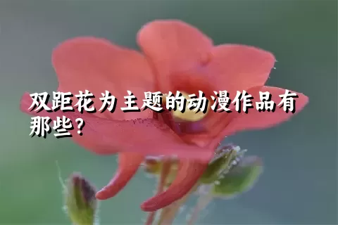 双距花为主题的动漫作品有那些？