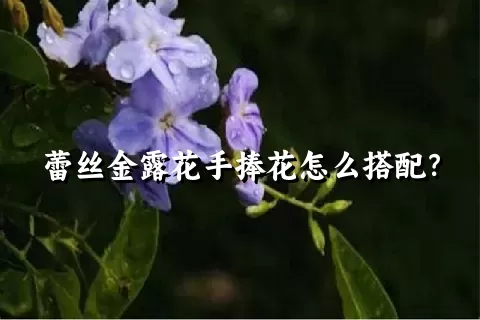 蕾丝金露花手捧花怎么搭配？