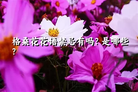 格桑花花语禁忌有吗？是哪些？