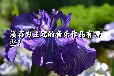 溪荪为主题的音乐作品有哪些？