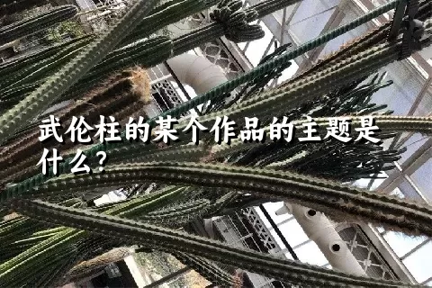 武伦柱的某个作品的主题是什么？