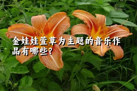 金娃娃萱草为主题的音乐作品有哪些？